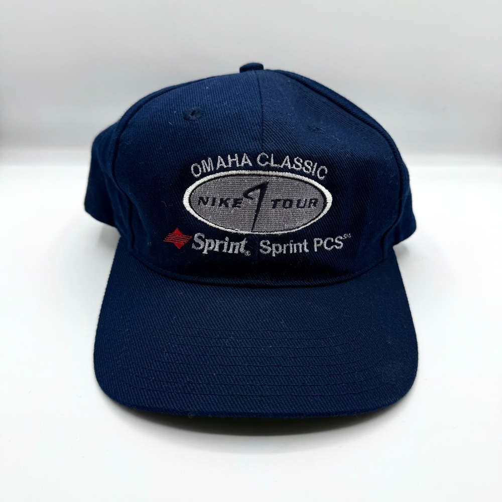 VTG 90s Nike Tour Omaha Classic Sprint Golf Tournament Adjustable Hat
